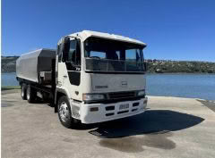 1998 HINO FS 6X4 TIPPER FLAT DECK & BIN